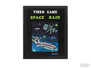 Atari 2600 Space Raid Rainbow Vision Game Cartridge PAL