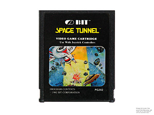 Atari 2600 Space Tunnel Bit Corp Game Cartridge PAL