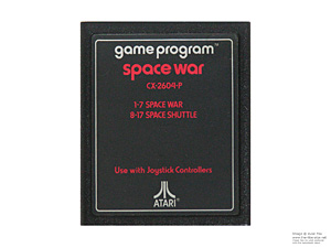 Atari 2600 Space War Text Label Game Cartridge PAL