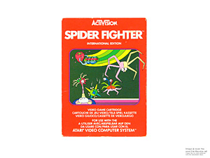 Atari 2600 Spider Fighter Multilingual International Edition Game Cartridge PAL