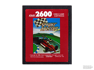 Atari 2600 Sprint Master Red Label Game Cartridge PAL