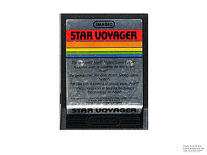 Atari 2600 Star Voyager Imagic Text Label Game Cartridge PAL