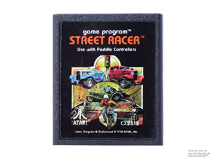 Atari 2600 Street Racer Game Cartridge PAL