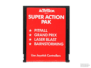Atari 2600 Super Action Pak Red HES Game Cartridge PAL