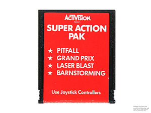 Atari 2600 Super Action Pak Red HES Game Cartridge PAL Atari 2600 Super Action Pak Red HES Game Cartridge PAL