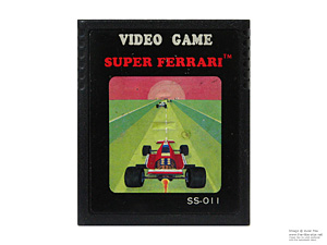 Atari 2600 Super Ferrari Rainbow Vision Game Cartridge PAL