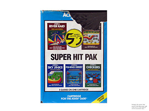 Box for Atari 2600 Super Hit Pak Blue HES