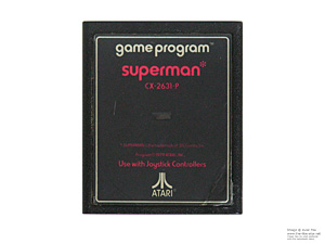 Atari 2600 Superman Text Label Game Cartridge PAL Atari 2600 Superman Text Label Game Cartridge PAL