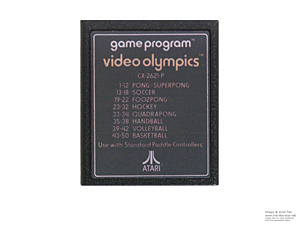 Atari 2600 Video Olympics Text Label Game Cartridge PAL Atari 2600 Video Olympics Text Label Game Cartridge PAL