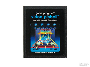 Atari 2600 Video Pinball Game Cartridge PAL