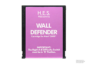 Atari 2600 Wall Defender HES Game Cartridge PAL