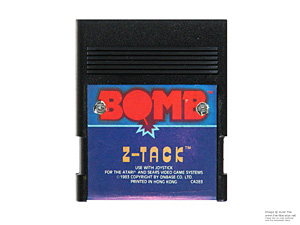 Atari 2600 Z-Tack Game Cartridge by Bomb Game Cartridge PAL