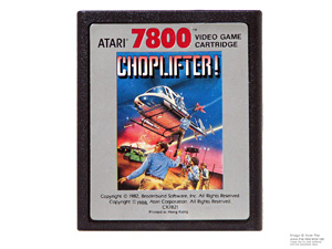 Atari 7800 Choplifter Game Cartridge NTSC