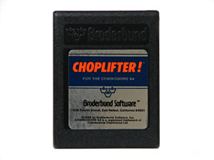 Commodore 64 Choplifter Game Cartridge