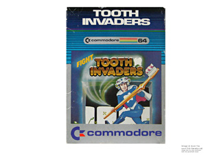 Box for Commodore 64 Tooth Invaders Box for Commodore 64 Tooth Invaders