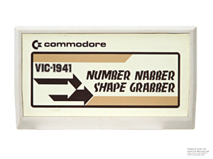 Commodore VIC-20 Number Nabber Shape Grabber Game Cartridge Commodore VIC-20 Number Nabber Shape Grabber Game Cartridge