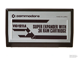 Commodore VIC-20 Super Expander 3k RAM Cartridge Silver Plate Commodore VIC-20 Super Expander 3k RAM Cartridge Silver Plate