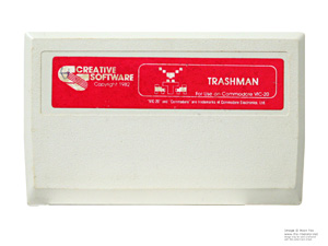 Commodore VIC-20 Trashman Red Label Game Cartridge Commodore VIC-20 Trashman Red Label Game Cartridge