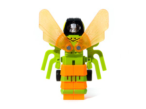 Bee Bot Bug Bots Buddy L Green Body with Black Head in Robot Mode