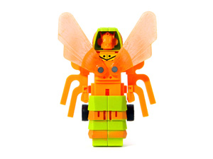 Bee Bot Bug Bots Buddy L Orange Body with Green Head in Robot Mode