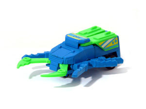 Cosmic Crawler Bug Bots Buddy L Blue Body with Green Pincers in Insect Mode