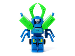 Cosmic Crawler Bug Bots Buddy L Blue Body with Green Pincers in Robot Mode