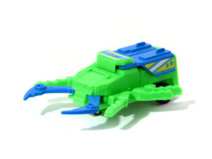 Cosmic Crawler Bug Bots Buddy L Green Body with Blue Pincers in Insect Mode