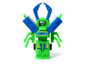 Cosmic Crawler Bug Bots Buddy L Green Body with Blue Pincers in Robot Mode