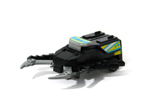 Cosmic Crawler Bug Bots Buddy L Black Body with Grey Pincers in Insect Mode