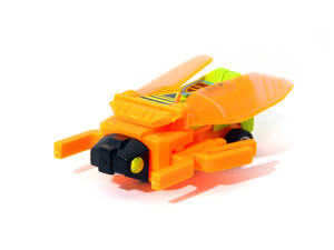 Galactic Creeper Bug Bots Buddy L Orange Body with Black Head in Insect Mode