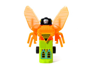 Galactic Creeper Bug Bots Buddy L Orange Body with Black Head in Robot Mode