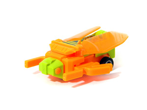 Galactic Creeper Bug Bots Buddy L Orange Body with Green Head in Insect Mode