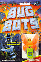 Galactic Creeper Bug Bots Buddy L Green Body with Orange Head on Card
