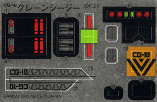 Stickers Sheet for Crane CG CG-10 CG Robo