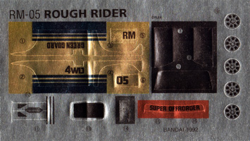 Stickers Sheet for Robo Machines Rough Rider