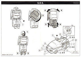 Instructions Sheet for SOS Robo Machine RM-03 Light and Sound