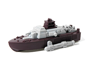 Torpedo Boat Robo Mark in Boat Mode with Brown Hull