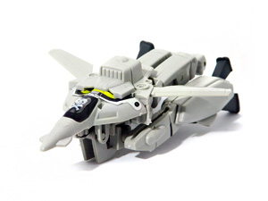 Convertors Zark in White VF-1 Valkyrie Mode / Veritech / "Spaceship" Mode
