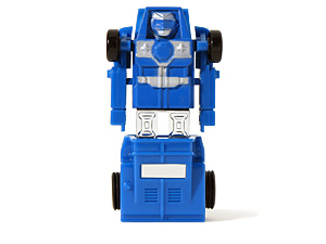 Dune Buggy with Chest Crosses Plastic Version Dashbots in Blue Robot Mode