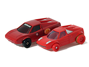 Dashbots Ferrari vs. Monogram Gobots Turbo Comparison