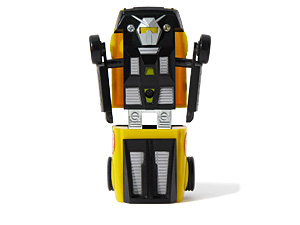 Ferrari Dashbots Yellow and Black all Plastic in Robot Mode