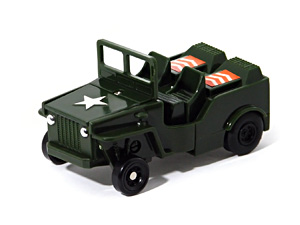Jeep Plastic Dashbots in Military Jeep Mode