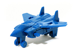 Eagle Robo Blue Bandai Gachapon Model Kit in Fighter Jet Mode