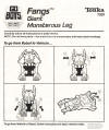 Instructions for Gobots Monsterous Fangs