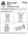 Instructions for Gobots Fright Face