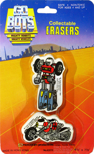 Cy-Kill Collectable Eraser Gobots Monogram