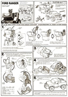 Instructions Sheet for Ford Ranger Zenmai Kahen Winch Robo Bandai
