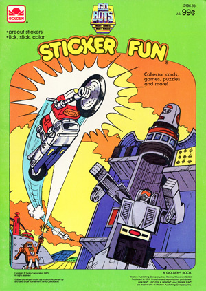 Gobots Golden Sticker Fun Book