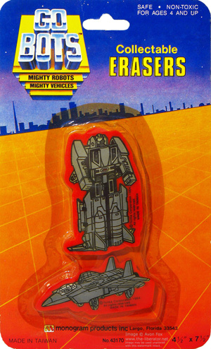 Leader-1 Collectable Eraser Gobots Monogram