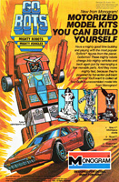 Mongram Gobots Model Kit Comic Book Advertisment